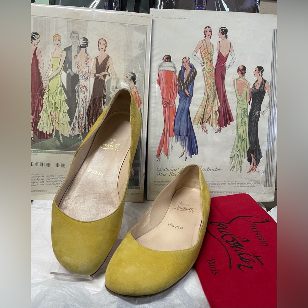 Christian Louboutin Suede Flats